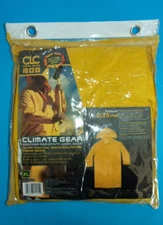 NWT CLC Work Gear, Men's .35mm 2pc Trench Coat PVC Climate Gear, Size XL, Yellow