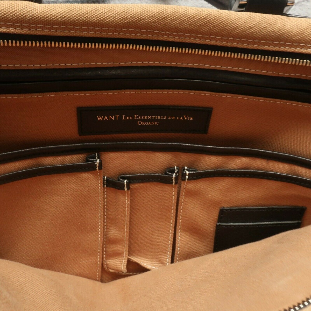 Rare WANT Les Essentiels De La Vie Organic Satchel Briefcase Bag