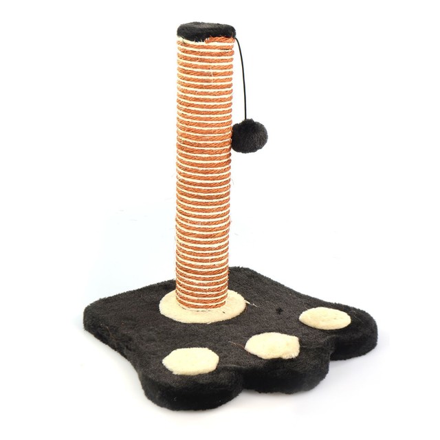 ITP Feet Shape Cat Scratching Post Pole Activity Centre Play Toy