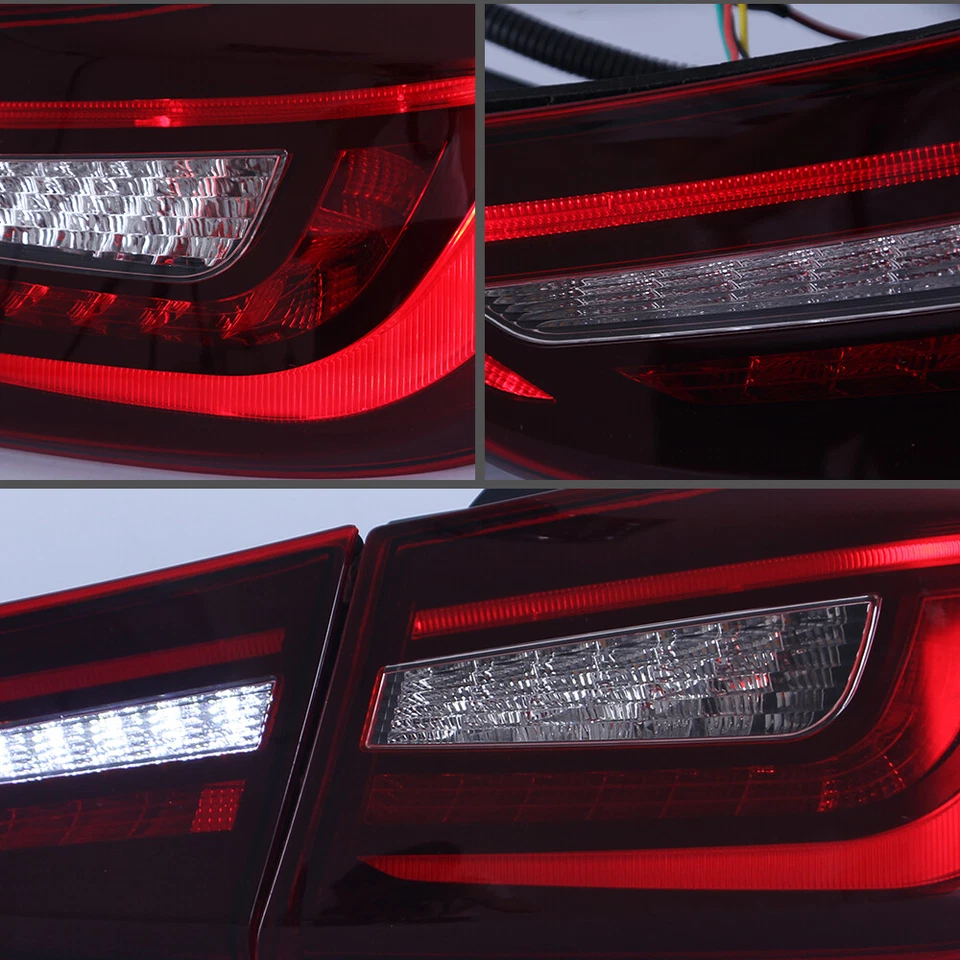 VLAND LED Tail Lights Set For 2011-15 Hyundai Elantra Sedan w/Sequential Signal - Image 4 of 4