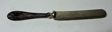  Antique Sterling Silver Childs Toddler KNIFE Tarnished Initials 5 3/4" #2
