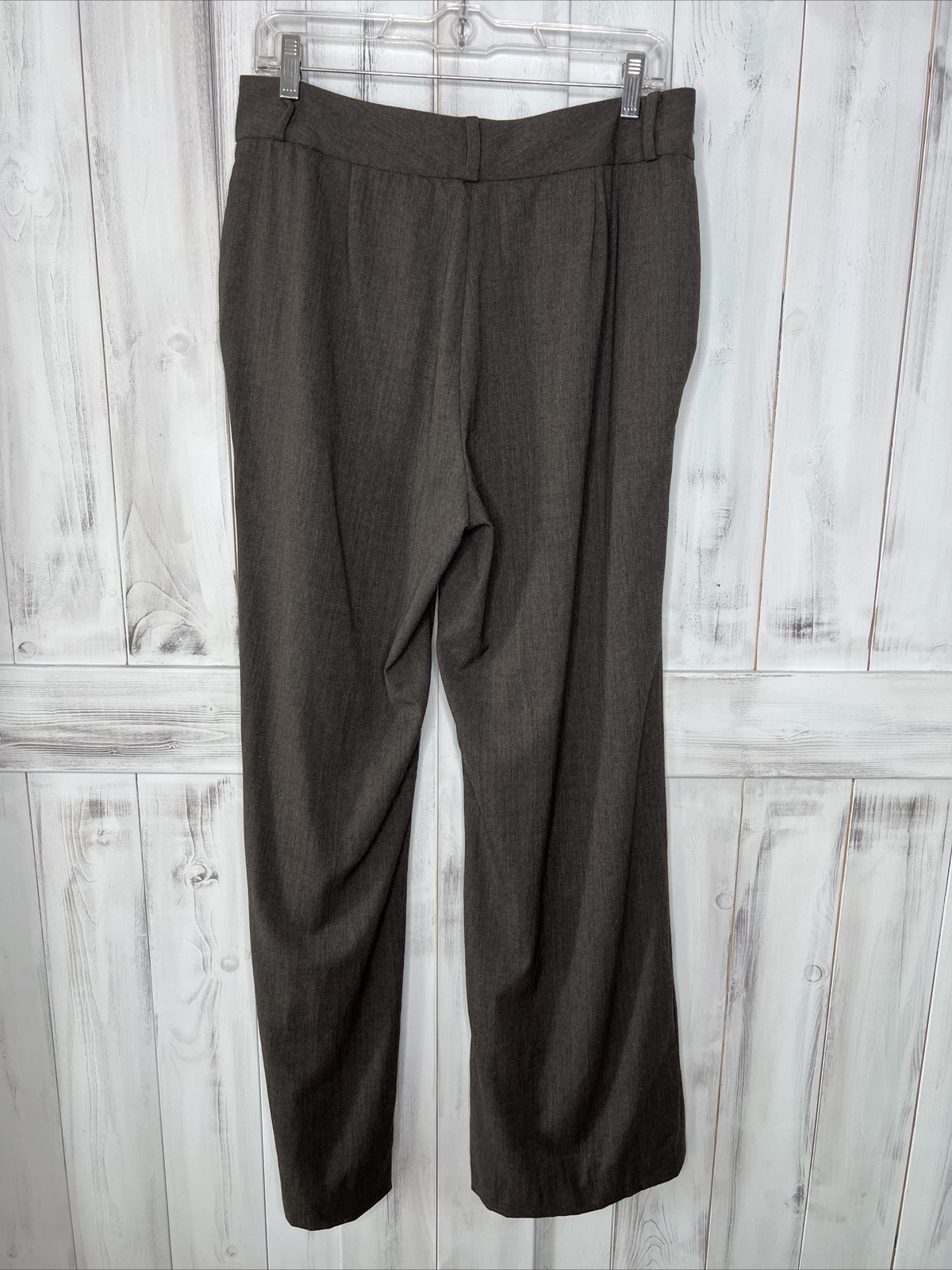 LAUREN Ralph Lauren GRAY WOOL ELASTANE BLEND WORK OFFICE STRAIGHT LEG PANTS 10 thumbnail 5