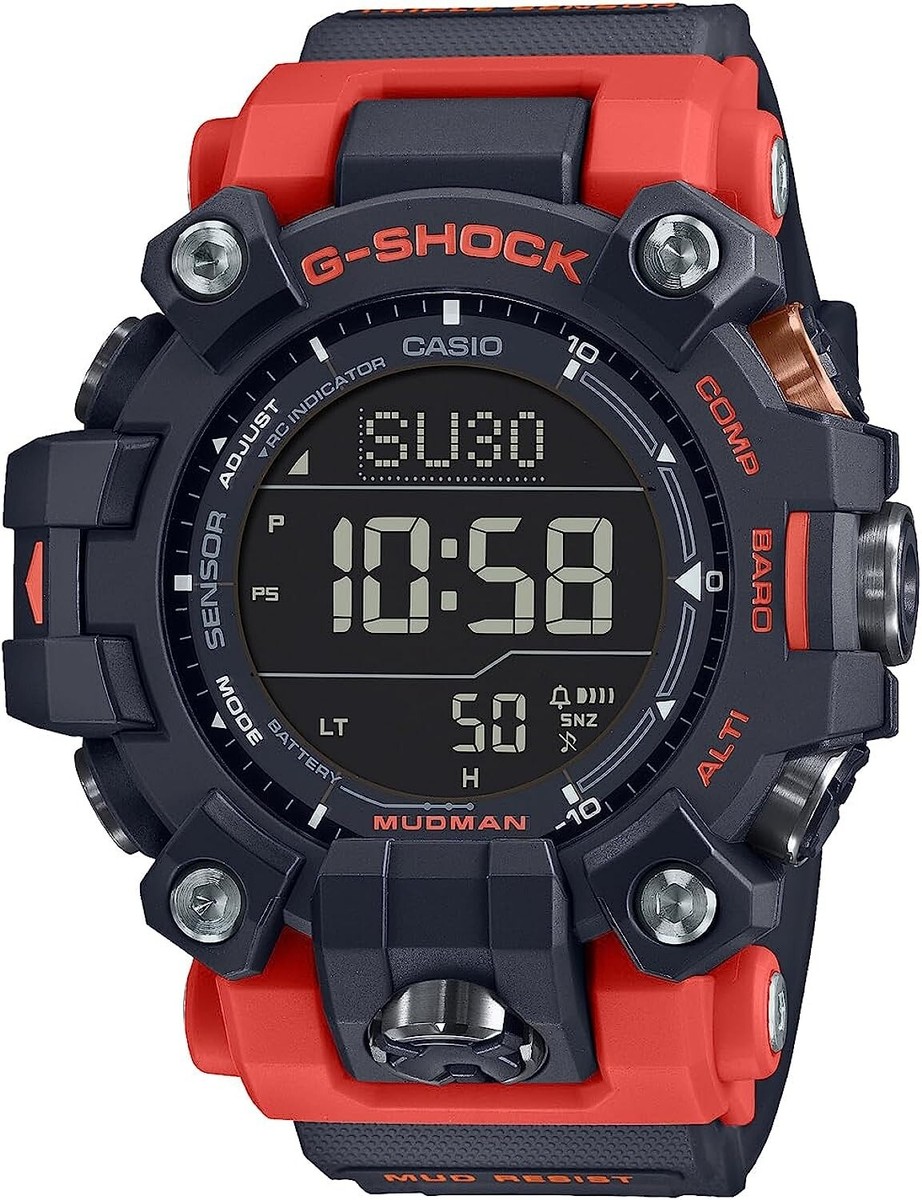 【美品】G-SHOCK MUDMAN GW-9500 1A4 Casio G-Shock MUDMAN GW-9500-1A4JF Master of G Carbon Core Atomic