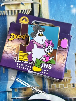 2023 Disney Duck Tales Character Connection Puzzle LE 900 Pin Mrs. Beakley Webby