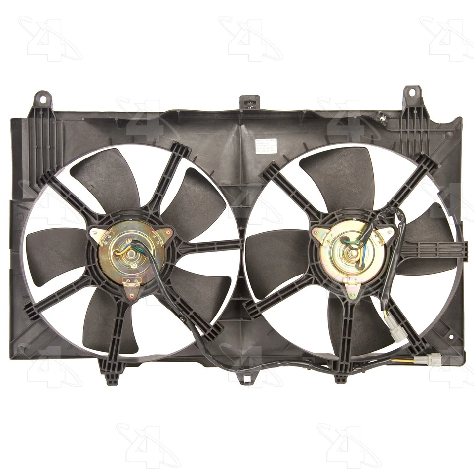Dual Radiator and Condenser Fan Assembly For 2003-2006 INFINITI G35 4 Seasons Foto 2 de 3