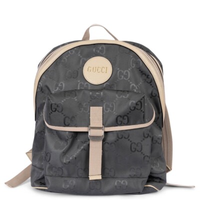 Auth Gucci canvas backpack Gucci GG Supreme Beige Canvas Backpack main image 3