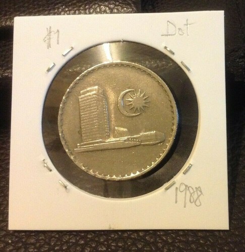 MALAYSIA 50 sen coin 1988 ERROR EXTRA DOT Parliament Series #1 - Picture 4 of 5