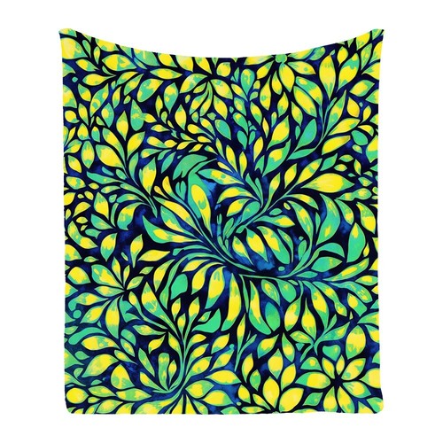 Tie Dye Spirals Flower Geometric Bedspread Throw Blanket Birthday Holiday Gift - Picture 9 of 16