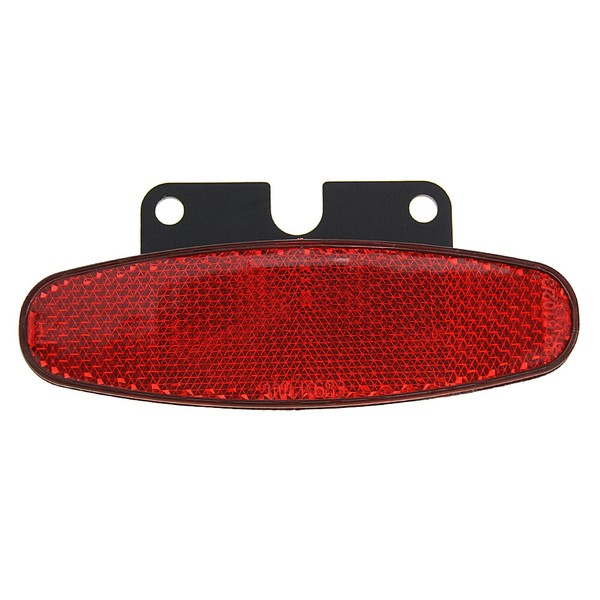 Fahrrad RüCkstrahler Oval 105 X 32 Mm Rot Mit Halter Und Z-Zulassung-image