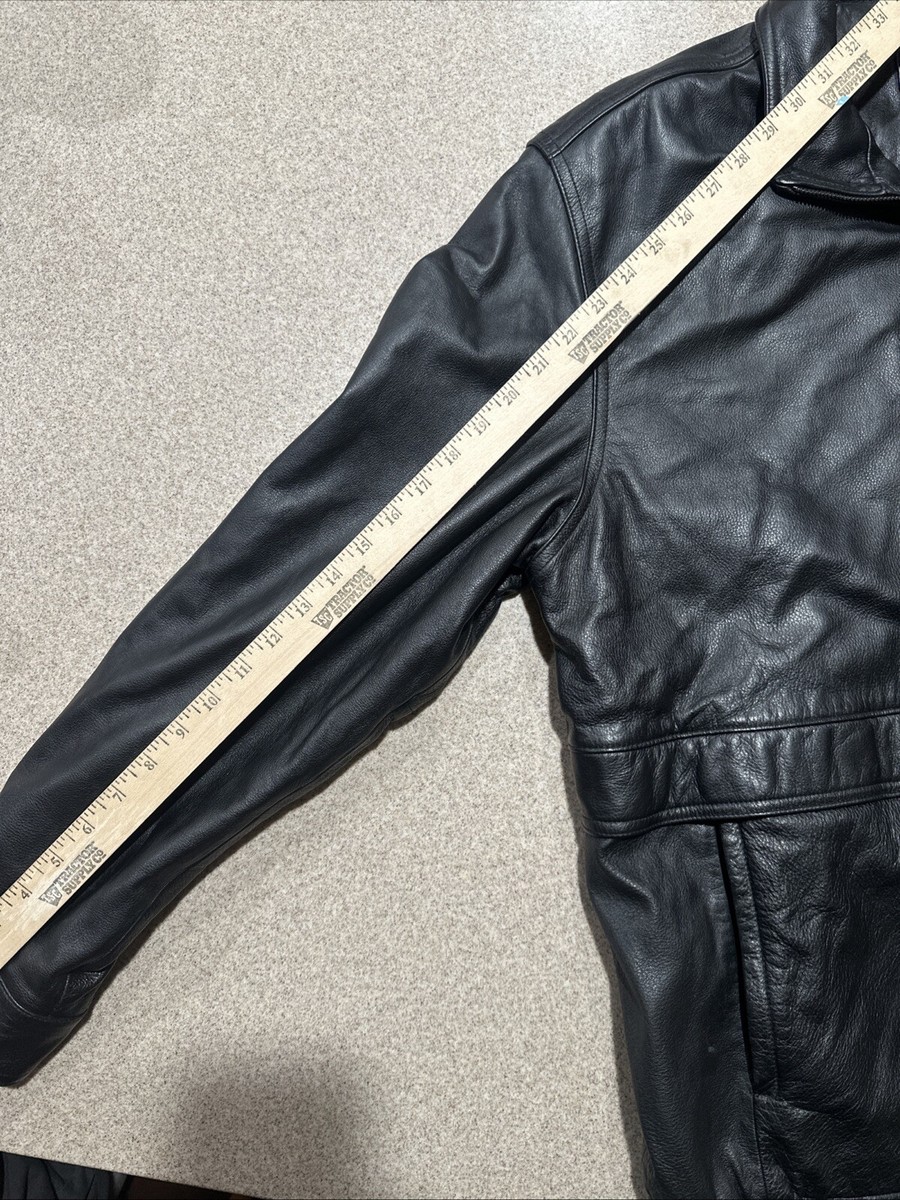 Vintage 90s John Ashford Leather Jacket Mens Black Leather Vintage 90s John Ashford Leather Jacket Mens Black Leather