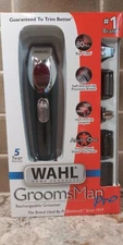 NEW WAHL Groomsmen Pro Hair Trimmer! 14 Cutting Lengths, 4 Detachable Heads 