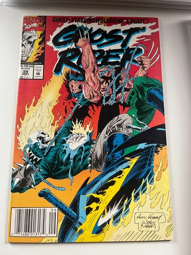 Ghost Rider #29 Newsstand 1992 Wolverine
