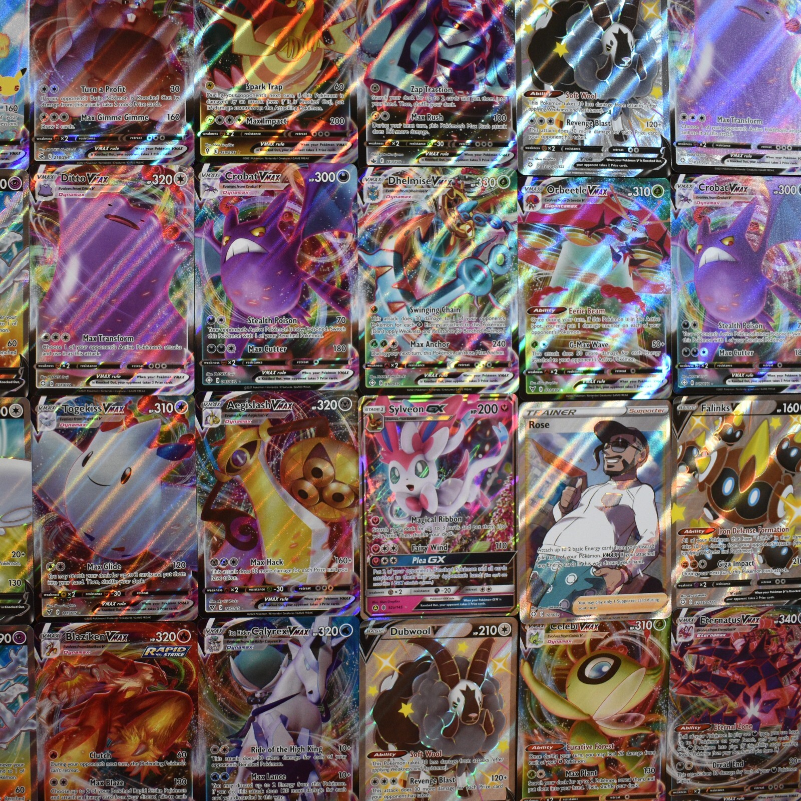 Pokemon 100 Official TCG Cards Lot with Ultra Rare Included - V VMAX EX ...