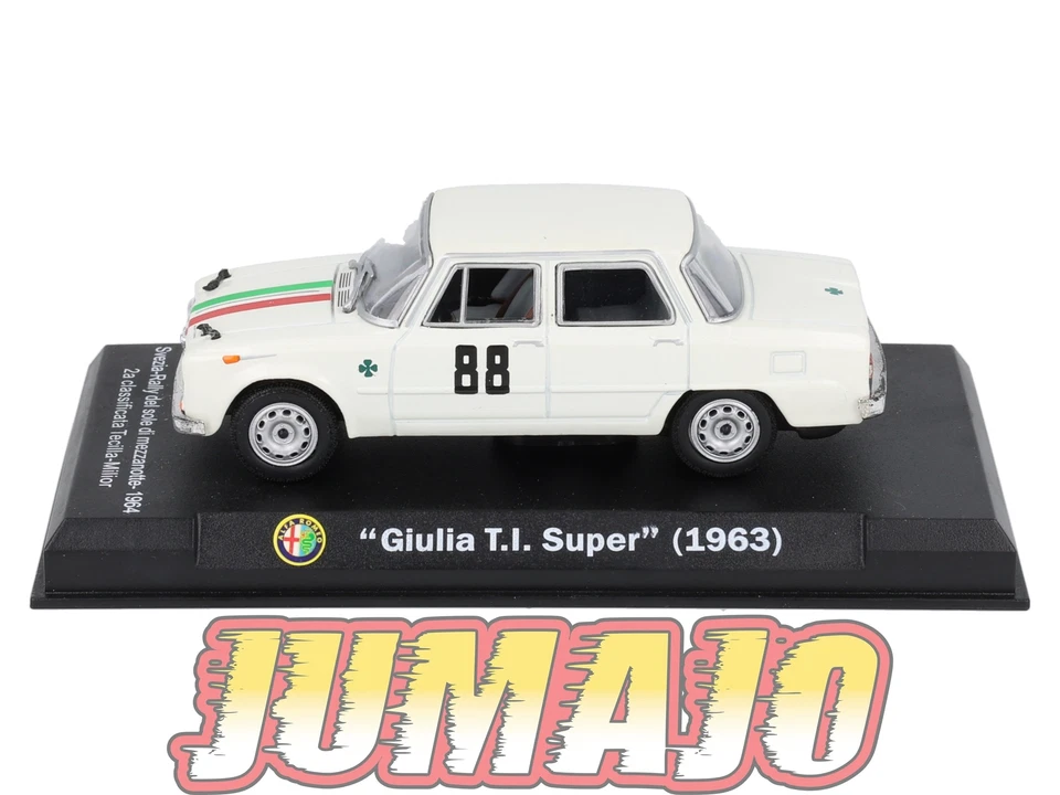 IT81 Voiture 1/43 Altaya : Alfa romeo Giulia T.I Super 1963 Rallye suède #88 - Photo 2/4