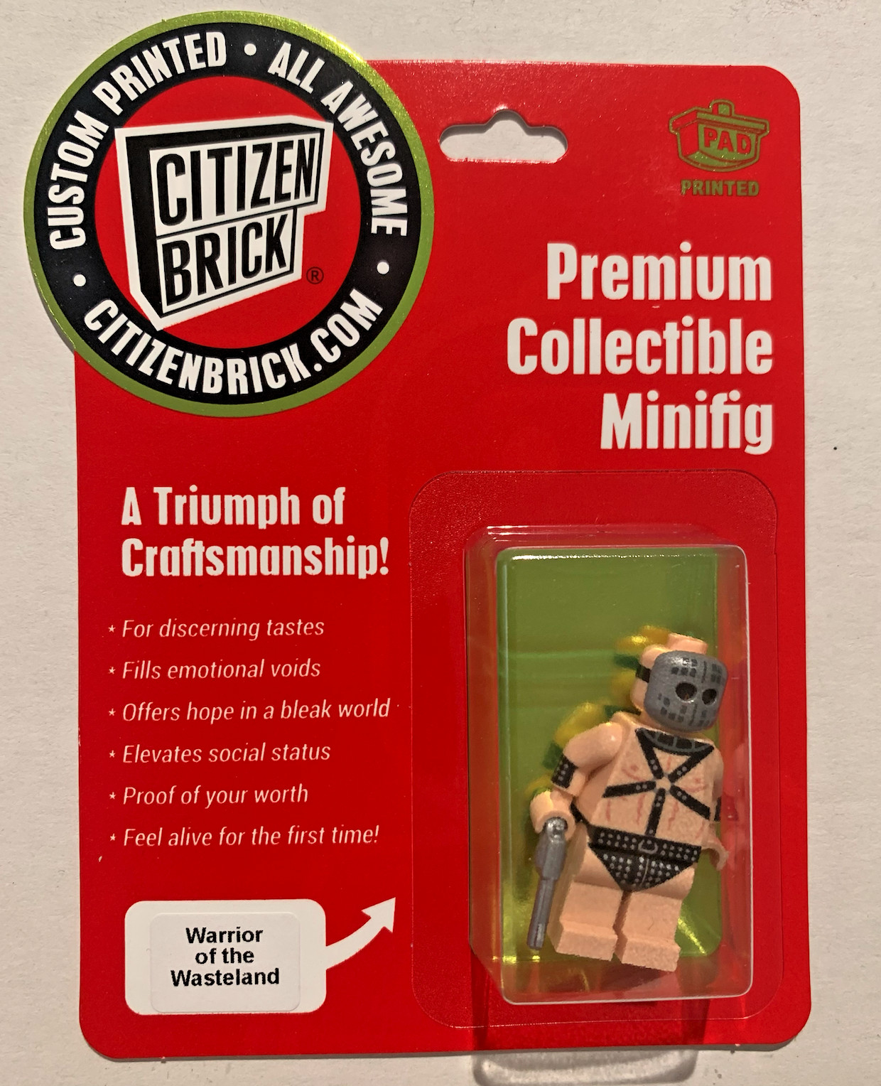 Минифигурка Warrior of the Wasteland Citizen Brick Minifig Совершенно новая минифигурка 15490₽