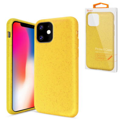 Reiko APPLE IPHONE 11 PRO MAX Wheat Bran Material Silicone Phone Case In  Color