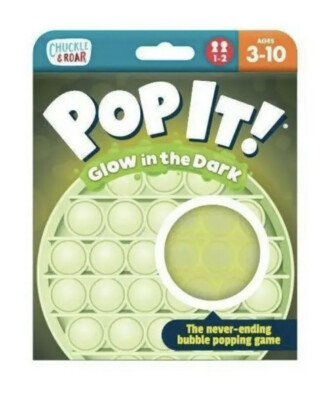 Chuckle & Roar Pop It! Glow In The Dark.  The Never Ending Bubble Popping Game