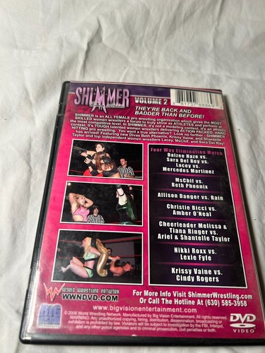 Shimmer Women Athletes Volume 2 DVD WWE World Wrestling Network ROH - Foto 3 di 6