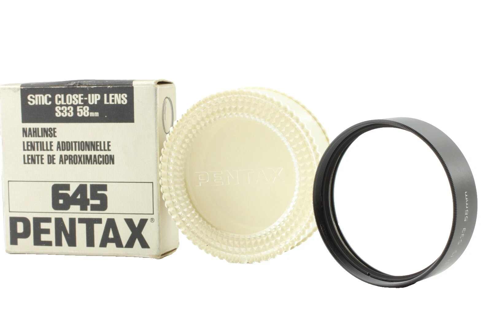 Filtros de lente de cámara de primer plano PENTAX