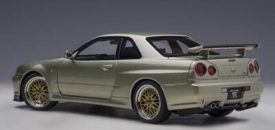 オートアート 1/18 GT-R V-specⅡ NUR BBS AUTOart 1/18 Nissan Skyline GT-R R34 V Spec II Nur BBS LM