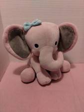 Bedtime Originals Twinkle Toes Pink Elephant Plush 11" Stuffed Animal