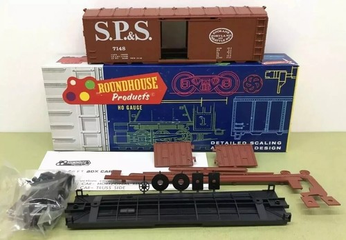 40' AAR BOX CAR 7757 S.P.&S. KIT HO SPOKANE ROUNDHOUSE - NOS (076) | Zustand: New