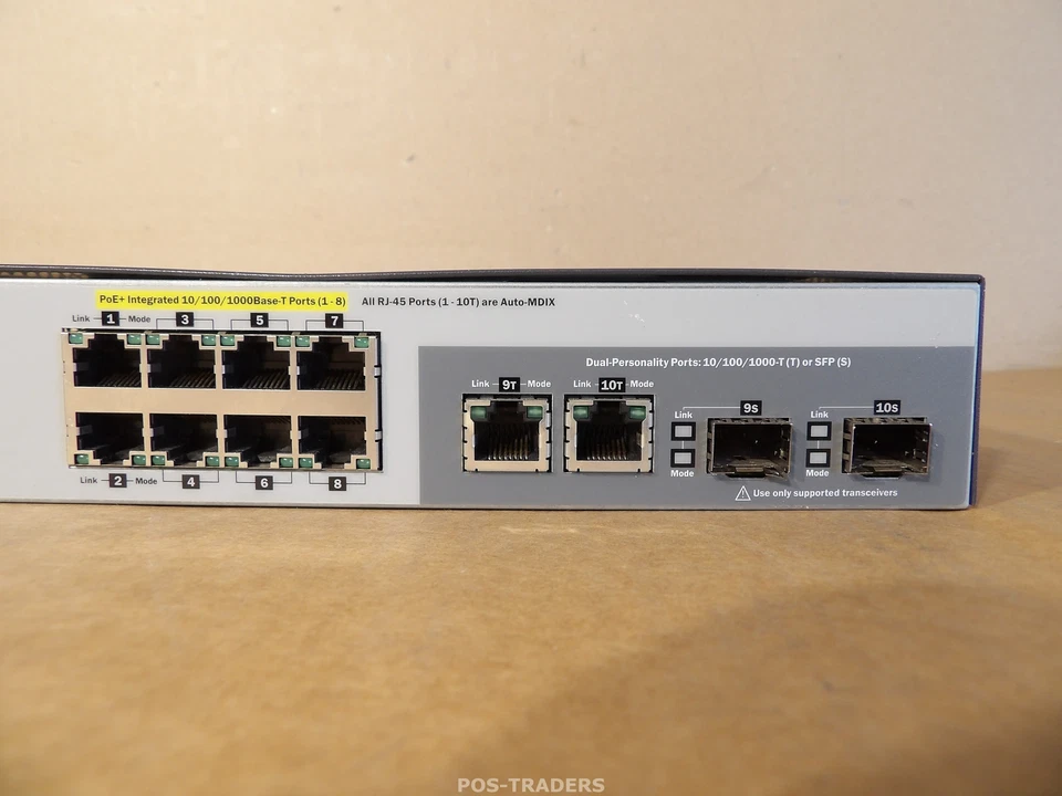 HP ProCurve 2530-8G PoE+ J9774A 8-Port Gigabit Ethernet Switch - EXCL RACK EARS - Bild 3 von 4
