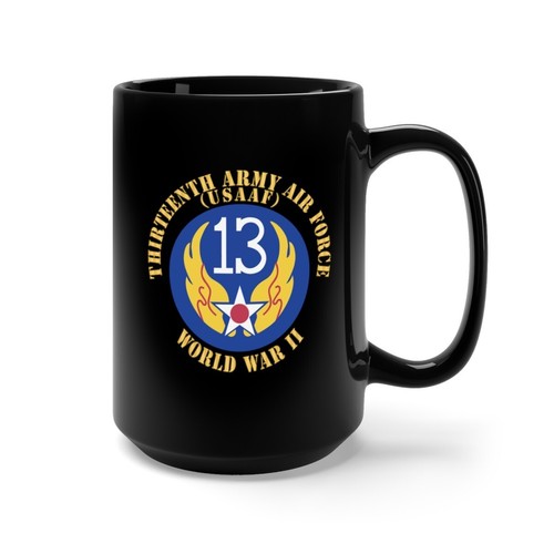Black Mug 15oz - Aac - SSI - 13th Air Force - WWII - USAAF x 300 - Picture 2 of 2