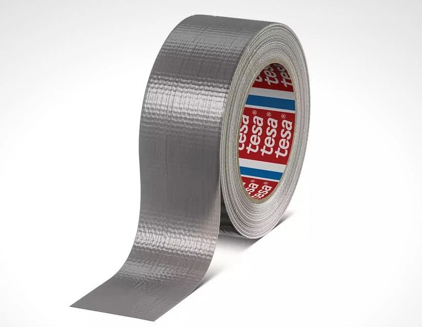 Panzertape Weiß Tesa 4662 Duct Tape - Extrem Starkes Gewebeband Silber, 50m X 48mm (24er Pack) Allzweck Klebeband