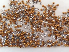 Full pack 1440 Preciosa Machine Cut Rhinestones 18pp Crystal/foiled.