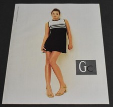 1997 Print Ad Sexy Heels Fashion Lady Long Legs Gc Guess Dress Art Brunette