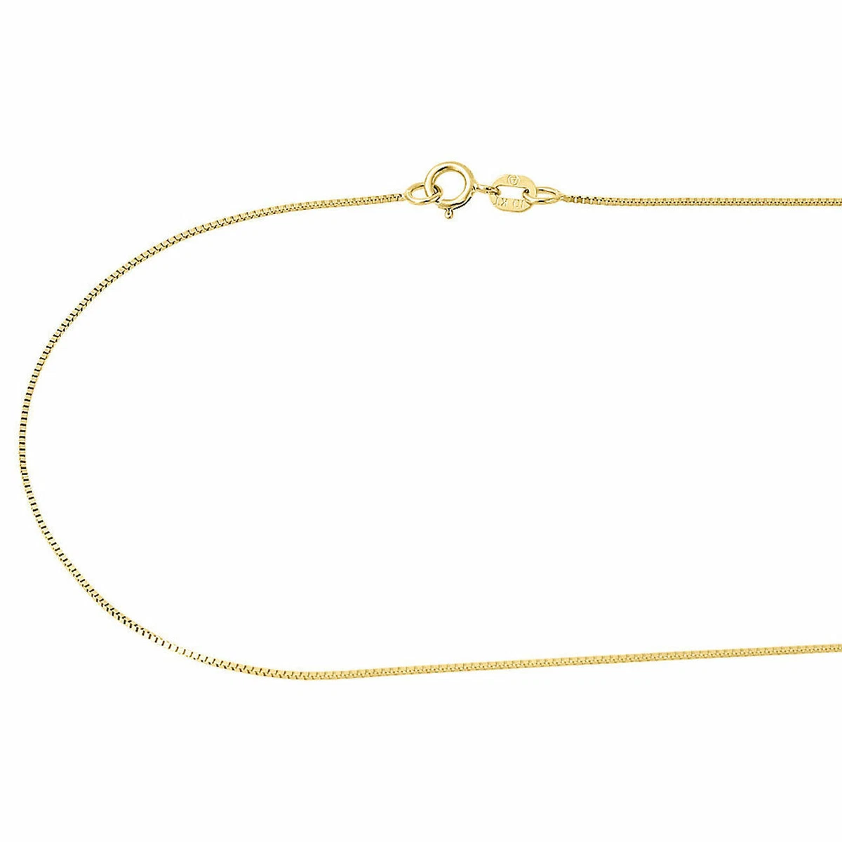 10k gold box 2024 chain 18 inch