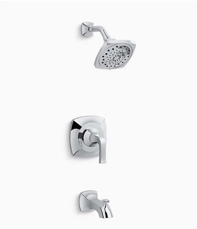 New! KOHLER Rubicon SingleHandle 3Spray WallMount Tub & Shower