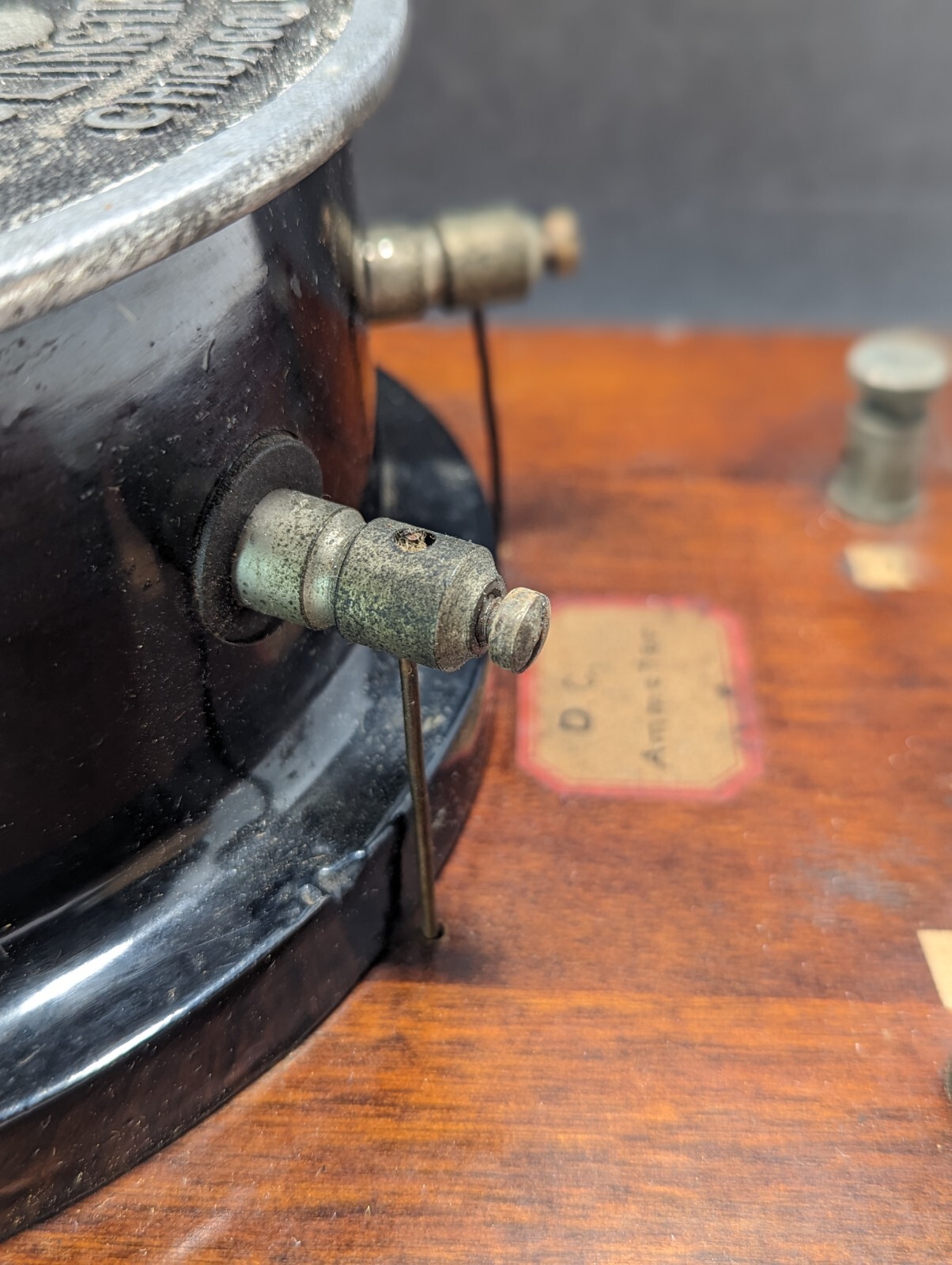 Antique Steampunk Industrial Reliance Instrument Type W Amperes Meter Chicago US