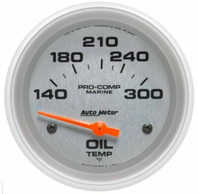 AutoMeter 200765-33 Pro-Comp Marine Oil Temperature Gauge 140°-300° F