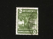 BANGLADESH 1976 LOCAL MOTIFS 5P DARK OLIVE GREEN JACK FRUIT - FINE USED