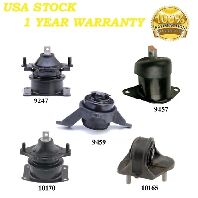 5 PCS FRONT MOTOR & TRANS MOUNT FIT 2012-2014 ACURA TL 3.5L & 3.7L - AUTO TRANS