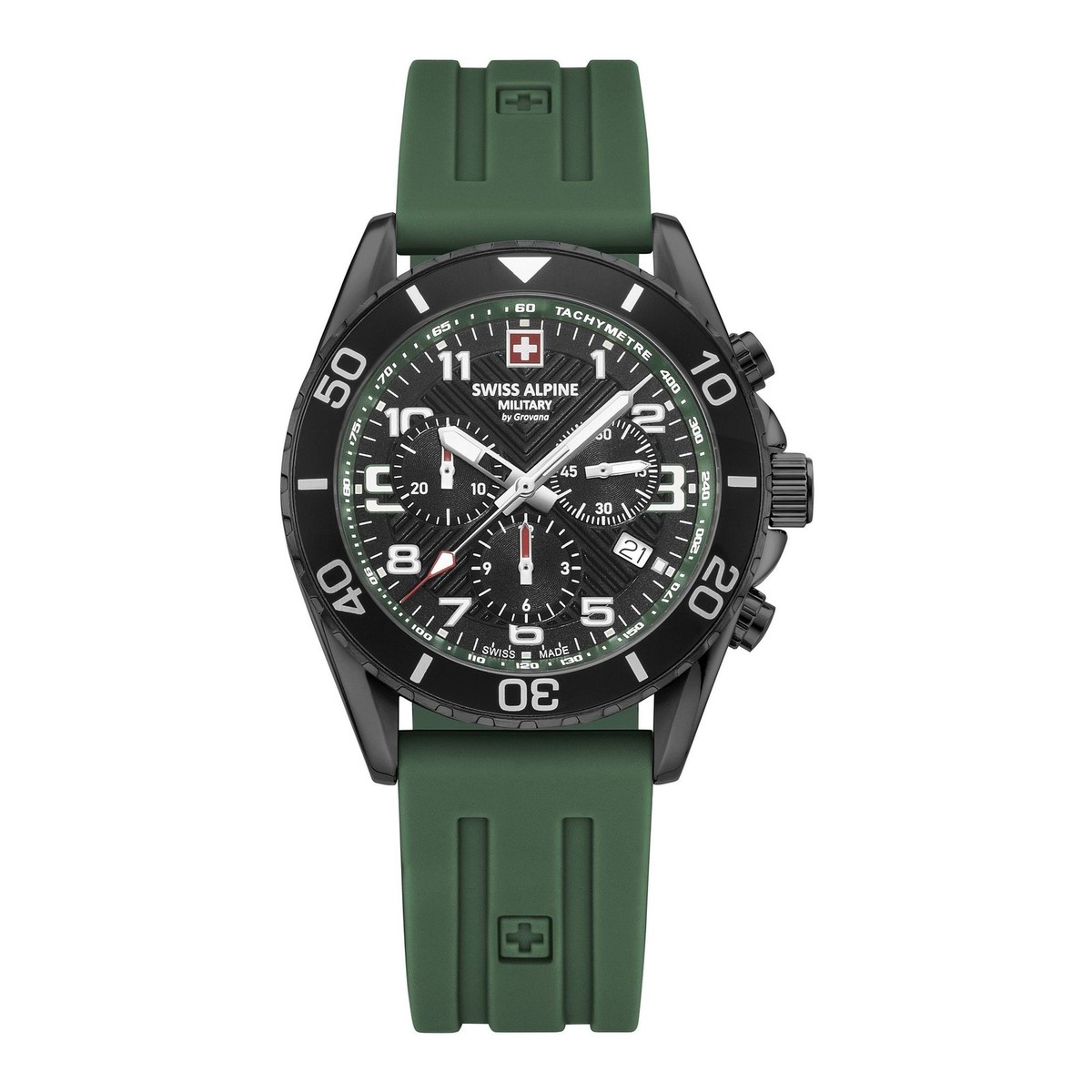 Swiss Alpine Military Men Watch Chronograph Analog Quartz