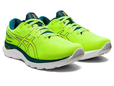 Asics Gel Cumulus 24 Mens Running Shoes Size 13 Safety/Yellow/Velvet Pine Med/B