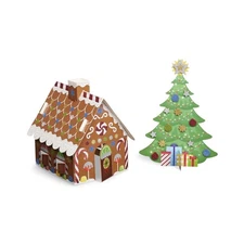 No Box - Melissa Doug Mess-Free Glitter Christmas Tree & Gingerbread House