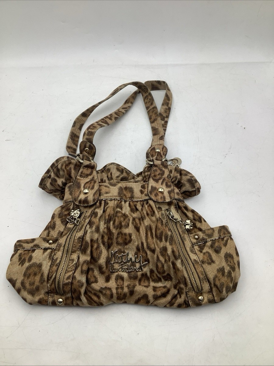 Y2K Kathy Van Zeeland Handbag Purse Cheetah Leopard *READ* | Free