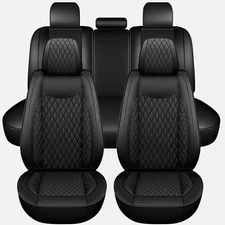 NEW For Ford F150 Crew Cab 2009-2023 Car Seat Cover Leather Full Set Front Rear