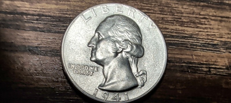 1941 AU/UNC Silver Washington Quarter