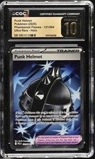 Pokemon Punk Helmet 121/094 Ultra Rare Phantasmal Flames - CGC 10 PRISTINE
