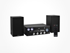 Magnavox MM451 3-Piece Tray Loading CD Shelf System Bluetooth Stereo 50 Watt