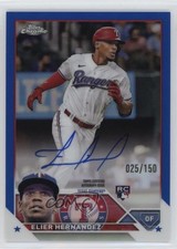 2023 Topps Chrome Rookie Blue Refractor 25/150 Elier Hernandez #RA-HER Auto 7uo