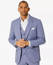  550 Tommy Hilfiger Blue Modern Fit Stretch Chambray Suit 42 R 36 x 32 ede1025a