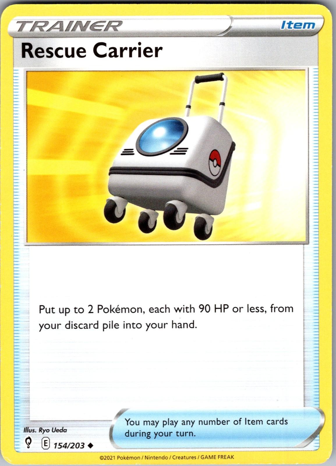 Rescue Carrier Evolving Skies 154/203 Uncommon Pokemon Near Mint