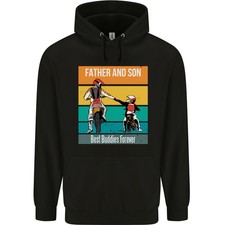Motocross Father  Son Fathers Day Childrens Kids Hoodie