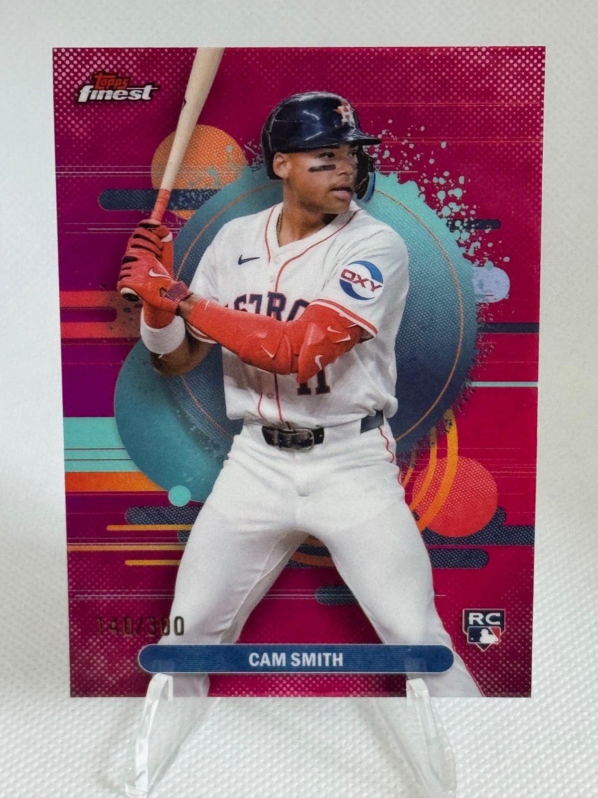 2025 Topps Finest CAM SMITH RC #146 Uncommon Magenta Refractor /300 Astros RC